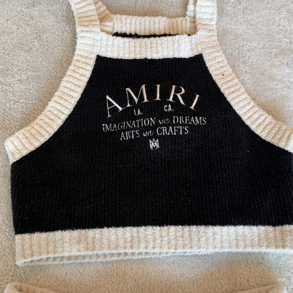 WOMEN'S AMIRI ARTS DISTRICT TANK & SHORTS SET PRE FALL 2024 COLLECTION NWT